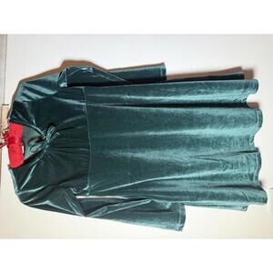 Green velvet Old Navy dress Size Large 10/12